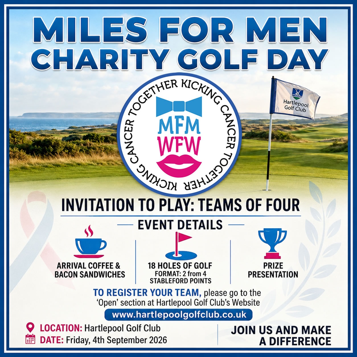 Miles For Men Charity Golf Day 2026