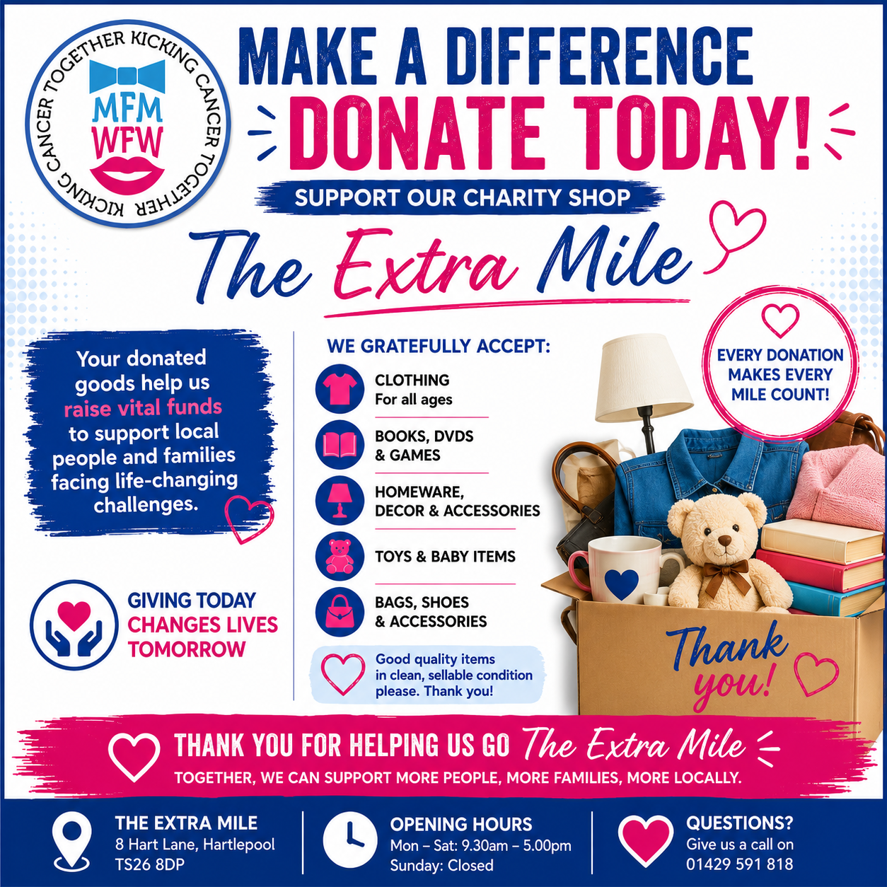 The Extra Mile — Make a Difference, Donate Today